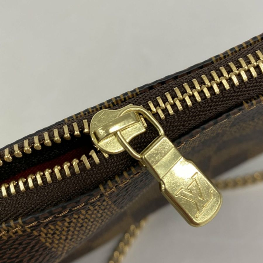 Louis Vuitton Damier 迷你手拿包配件 N58009 Ebene 女士包/小包-5