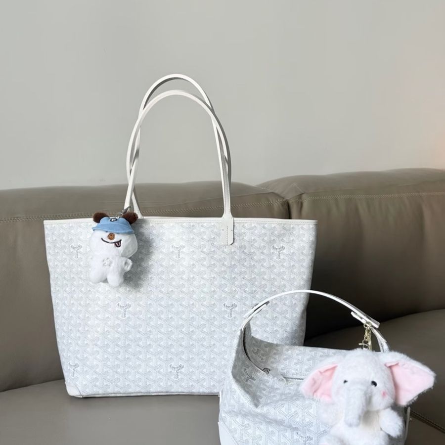 Goyard Artois MM仙女白色 拉鍊托特 肩背包-0