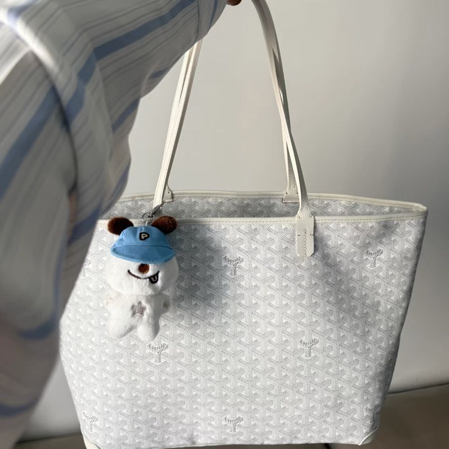 Goyard Artois MM仙女白色 拉鍊托特 肩背包-1