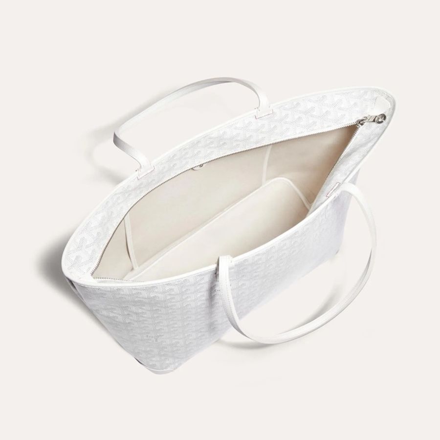 Goyard Artois MM仙女白色 拉鍊托特 肩背包-3