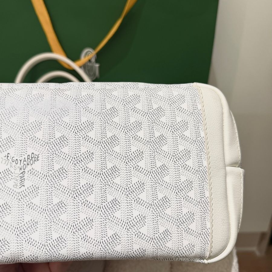 Goyard Artois MM仙女白色 拉鍊托特 肩背包-7