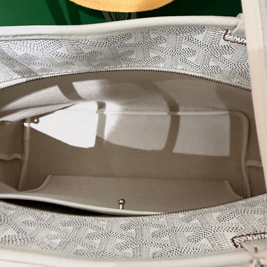 Goyard Artois MM仙女白色 拉鍊托特 肩背包-8
