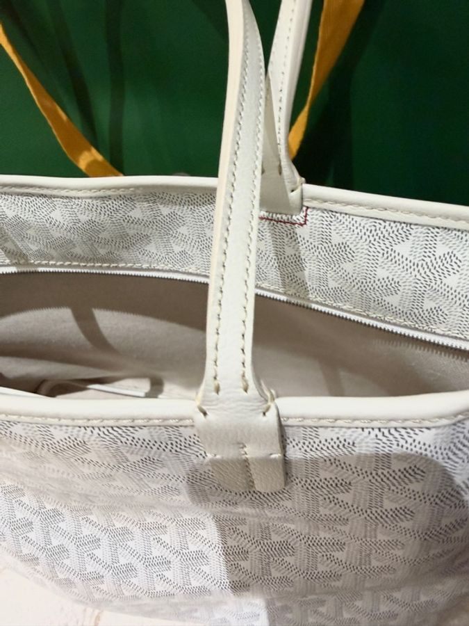 Goyard Artois MM仙女白色 拉鍊托特 肩背包-9