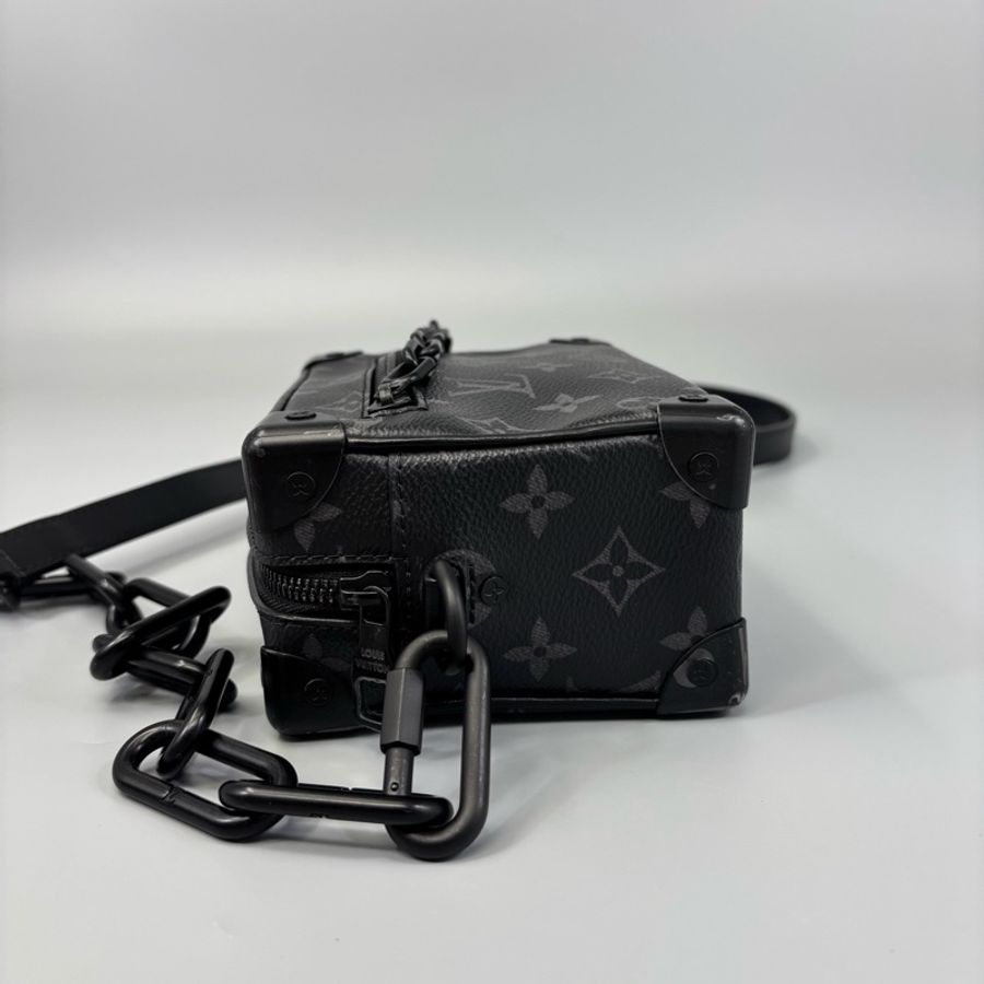Louis Vuitton 路易威登 黑老花硬盒子斜挎包 芯片 尺寸18*12-3
