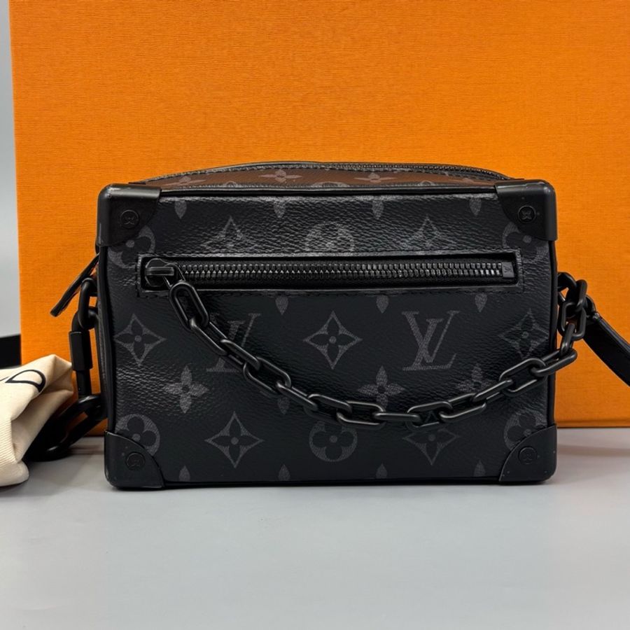 Louis Vuitton 路易威登 黑老花硬盒子斜挎包 芯片 尺寸18*12-9