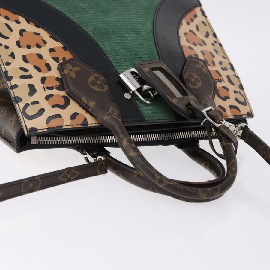【日本直送】路易威登 Monogram Leopard City Steamer MM 手袋 M52126 LV Auth 188793SM-5