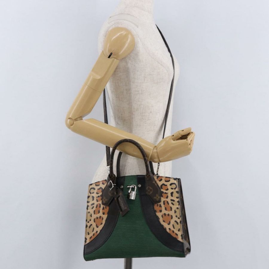 【日本直送】路易威登 Monogram Leopard City Steamer MM 手袋 M52126 LV Auth 188793SM-25