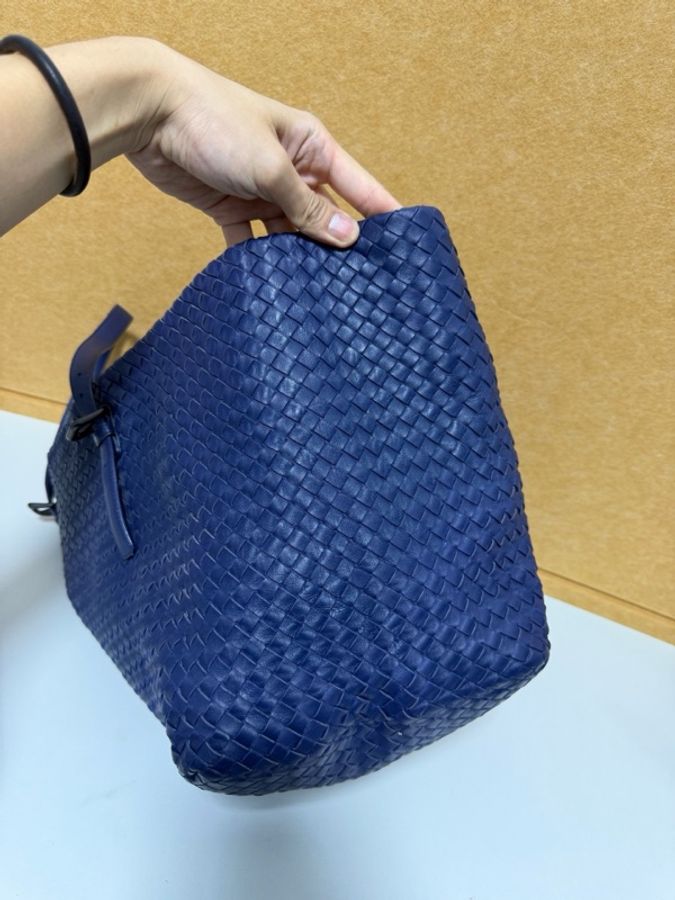 Bottega Veneta 葆蝶家Bv 藍紫色托特 底長40cm-2