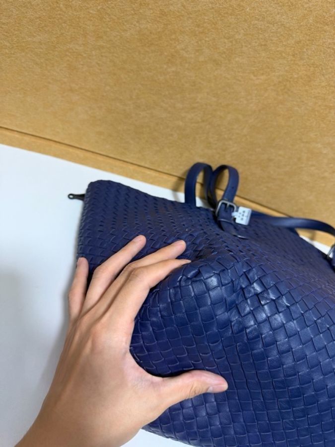 Bottega Veneta 葆蝶家Bv 藍紫色托特 底長40cm-6