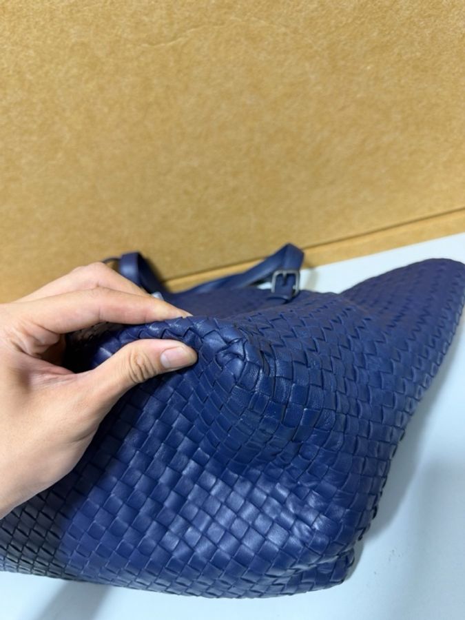 Bottega Veneta 葆蝶家Bv 藍紫色托特 底長40cm-7