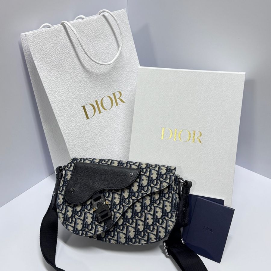 (全新品🆕) Dior Saddle 迪奧馬鞍老花 郵差包 專櫃91000-1