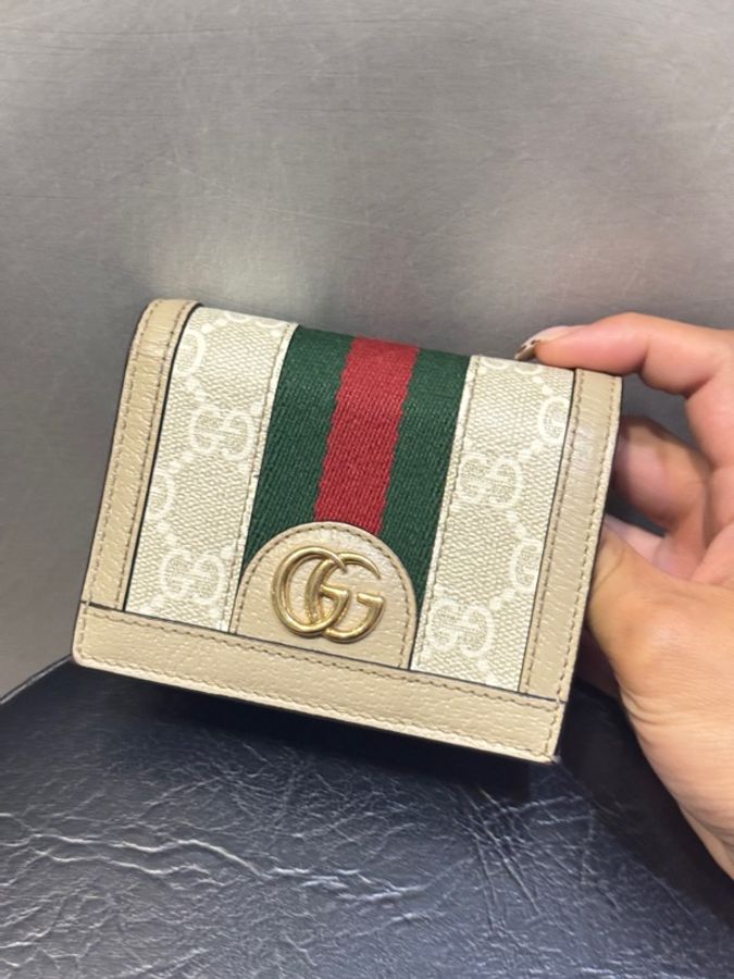 Gucci 老花短夾-0