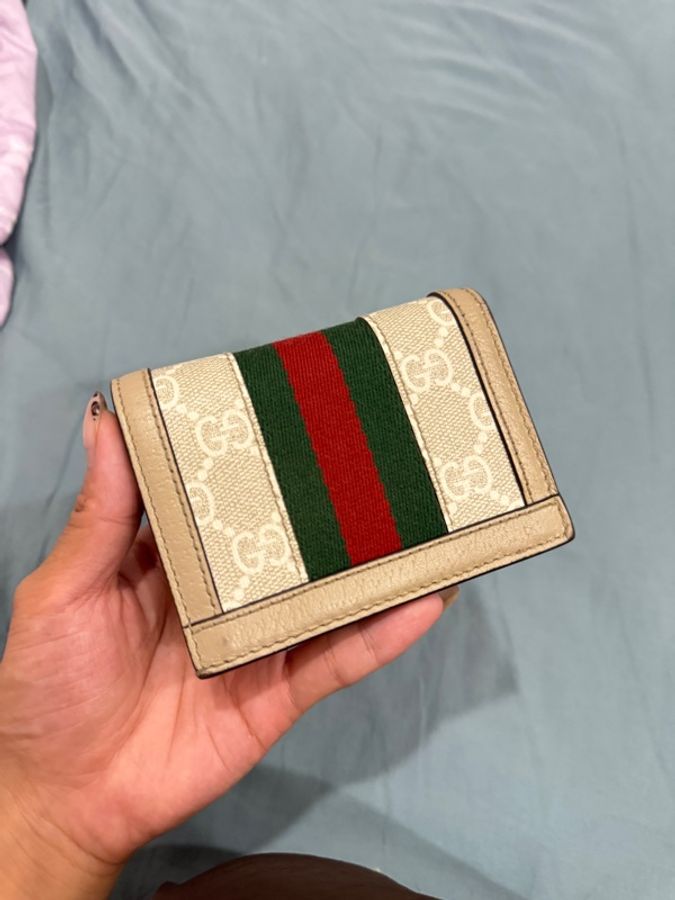 Gucci 老花短夾-2
