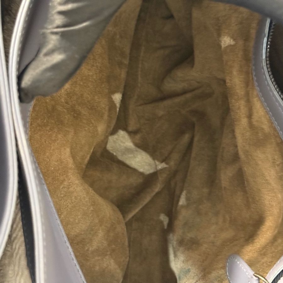 Bv 葆蝶家 羅馬手提包 灰藍色 底長37 。-6