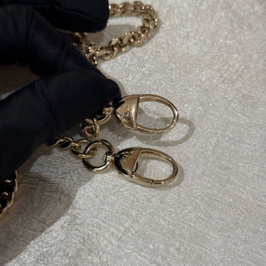 Dior三格戴妃粉色羊皮 閒置品 琺瑯扣 20年編碼帶芯片 。-22
