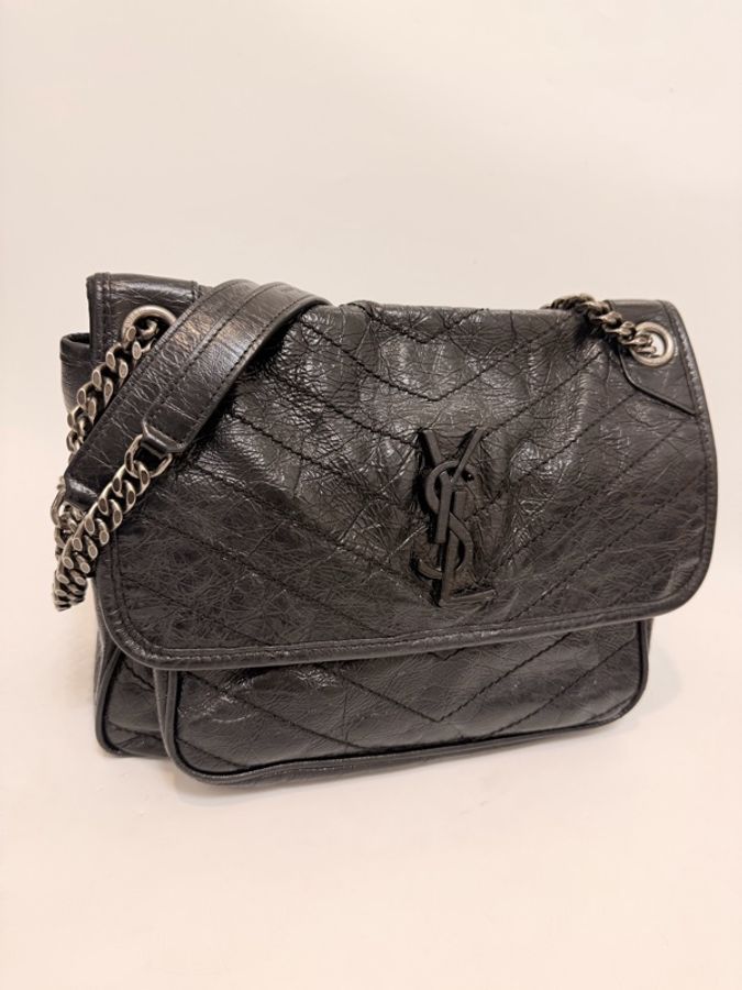 YSL中號Niki 黑牛皮-0