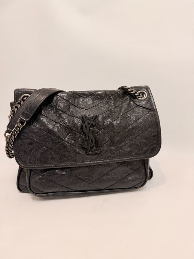 YSL中號Niki 黑牛皮-3