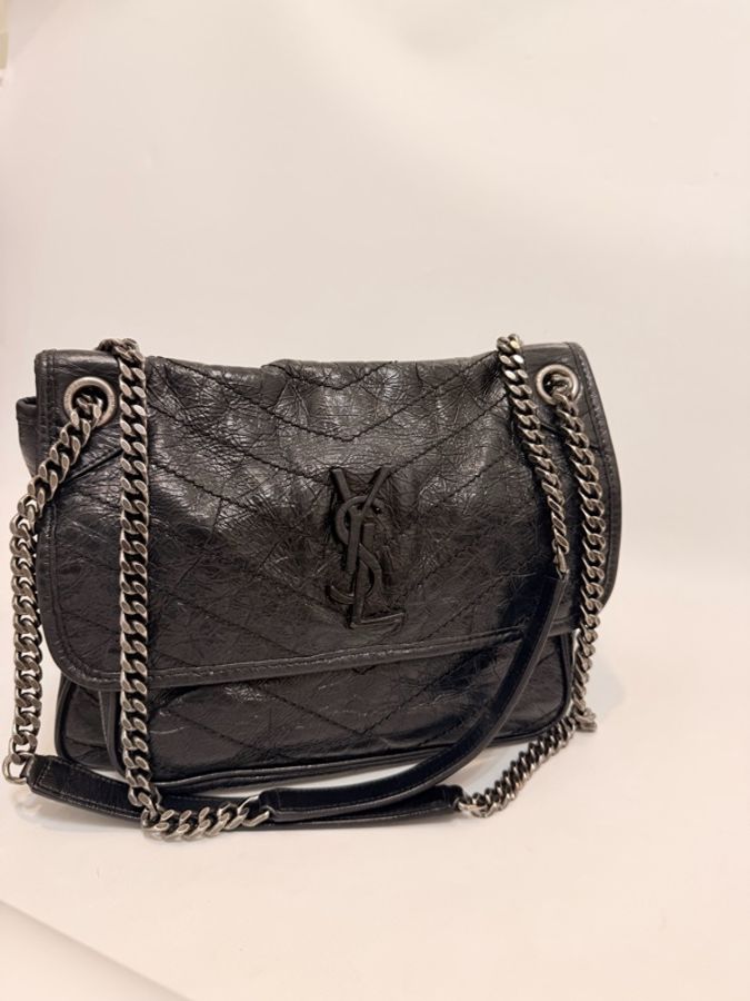 YSL中號Niki 黑牛皮-4
