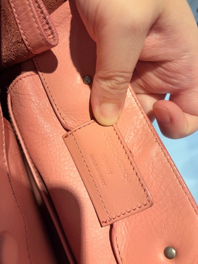balenciaga 蝙蝠托特包 mini粉色 papier-4