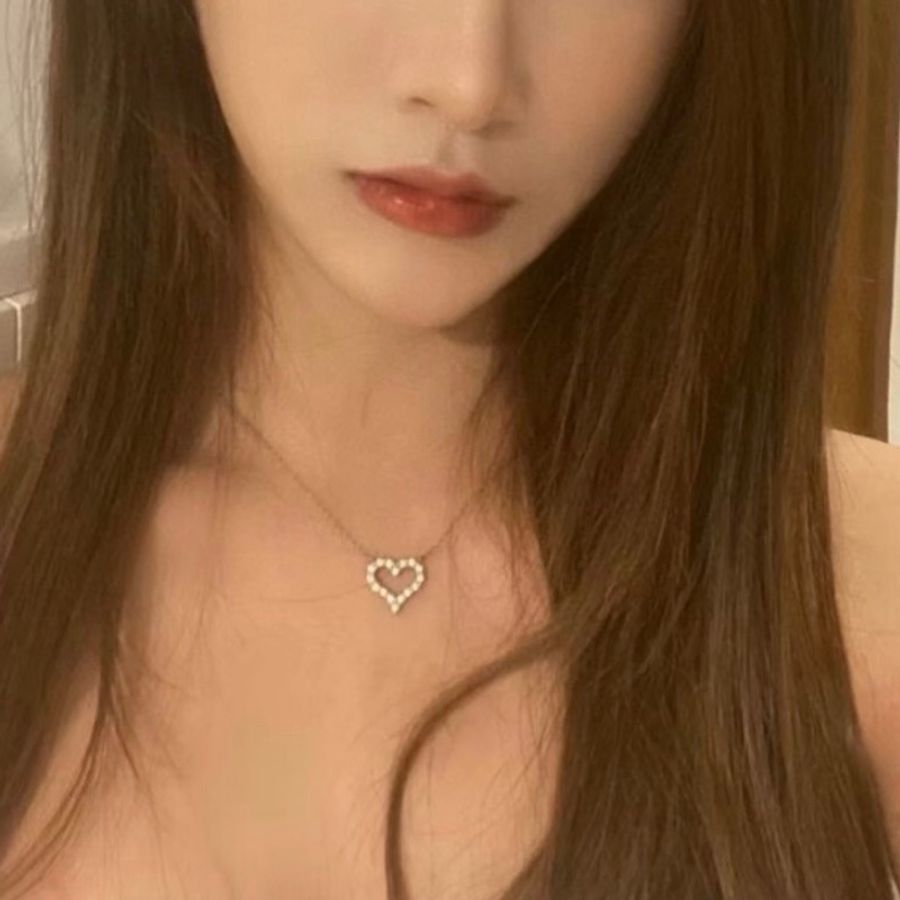 Tiffany 蒂芙尼 Elsa系列 18K金滿鑽愛心項鍊 附件盒子-0