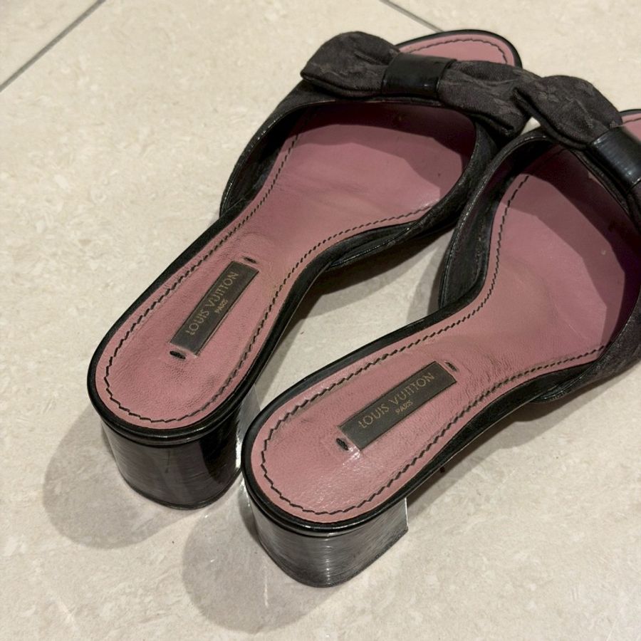 98新🎀#Lv #老花牛仔 #低跟鞋 #37碼-4