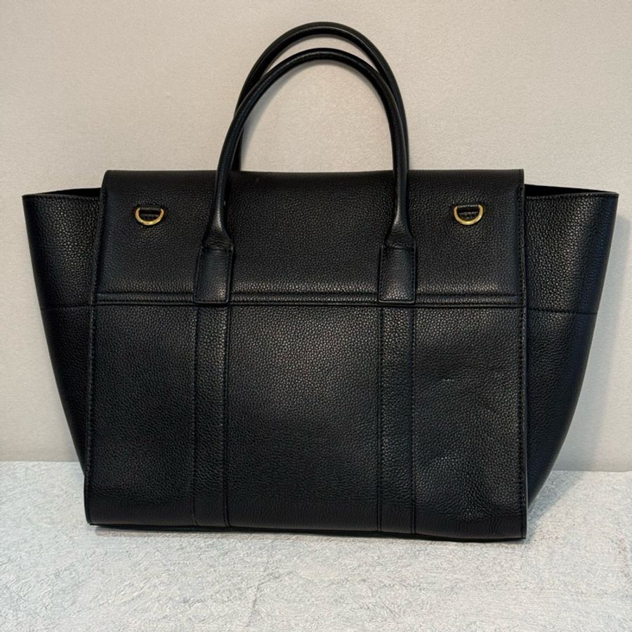 Mulberry 黑色手提斜挎包 底長32。-1