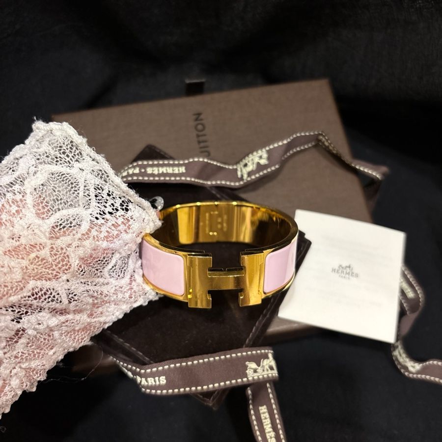愛馬仕手環 HERMES Clic H夢幻紫金-0