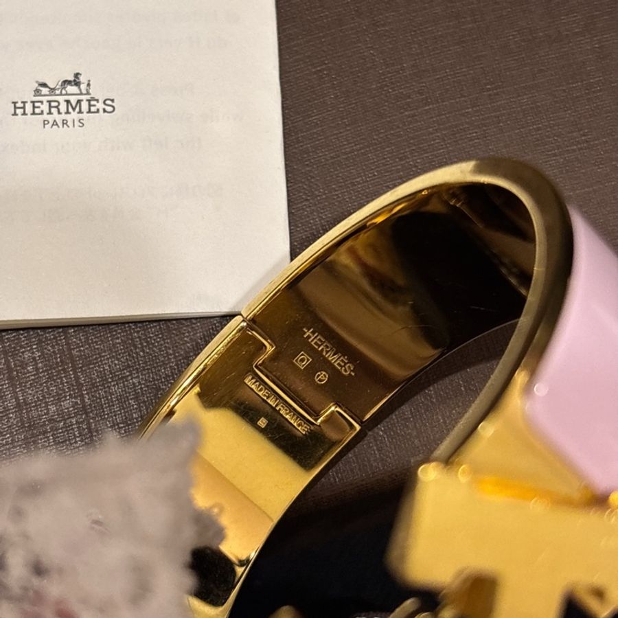愛馬仕手環 HERMES Clic H夢幻紫金-1