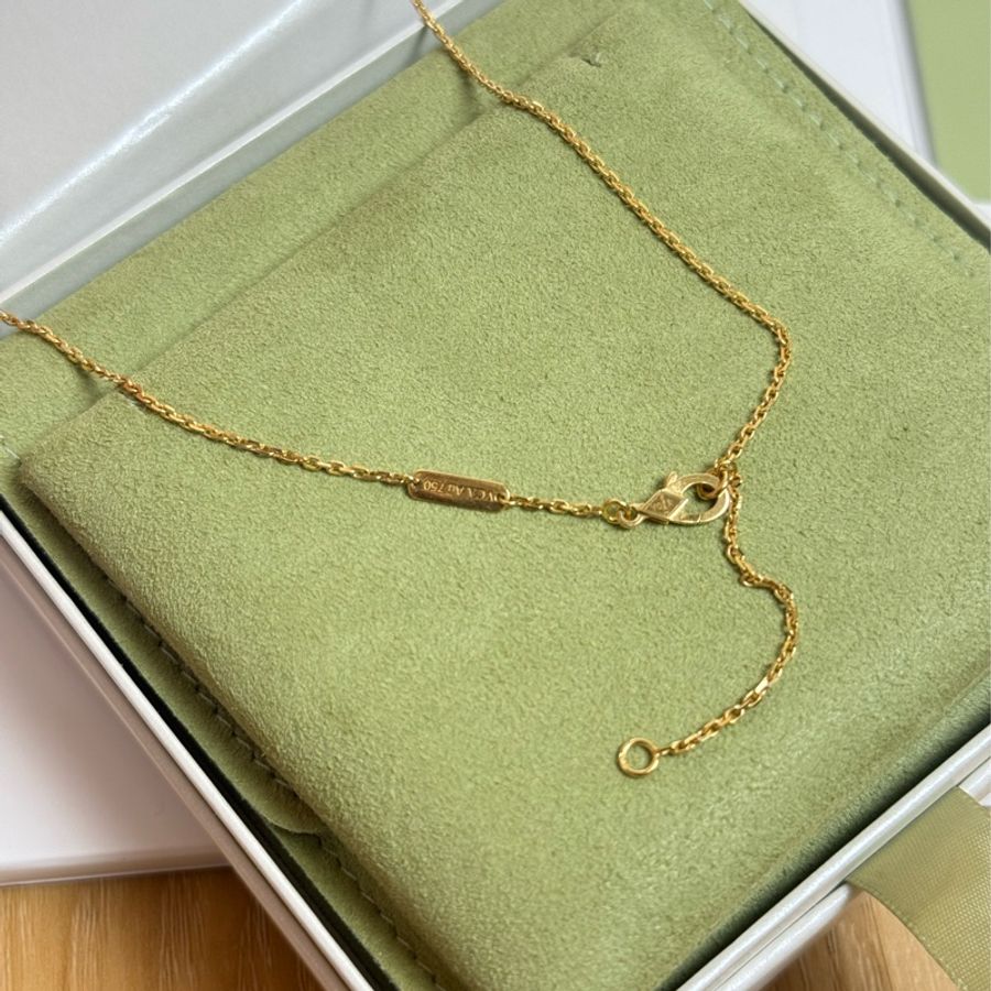 (2026國外購證🈵全配)全新Van Cleef & Arpels 招財虎眼石項鍊-4