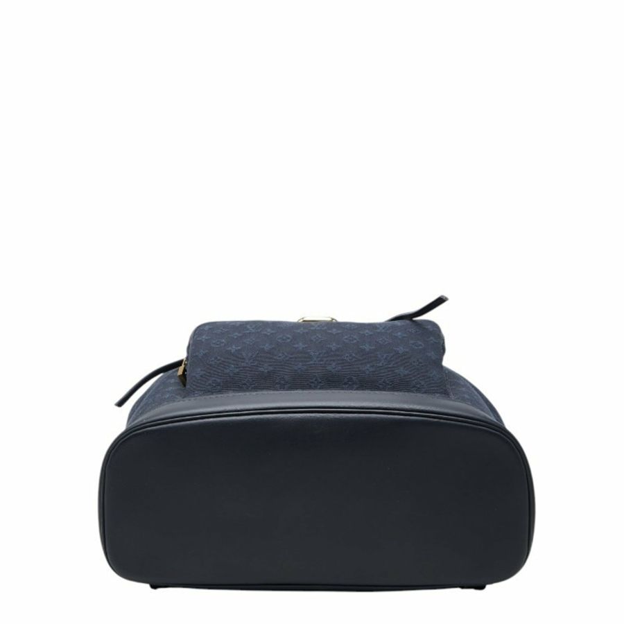 路易威登 Monogram Mini Montsouris GM 雙肩包 M92455 海軍藍帆布皮革 女士 LOUIS VUITTON-2