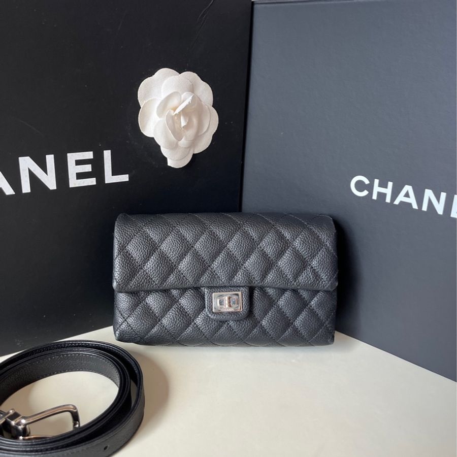 Chanel • 經典2.55荔枝牛皮腰包-1