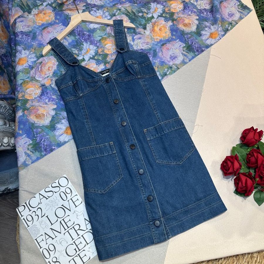 Chanel 牛仔連身裙-5