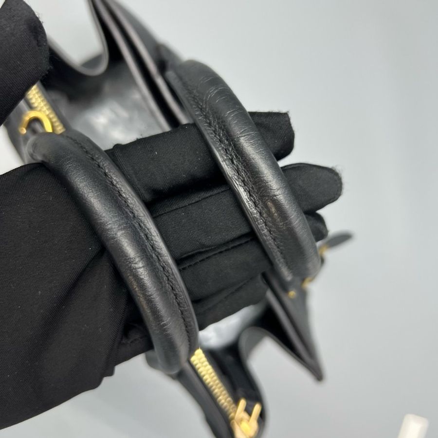 Louis Vuitton city steamer手提包黑色全皮-7