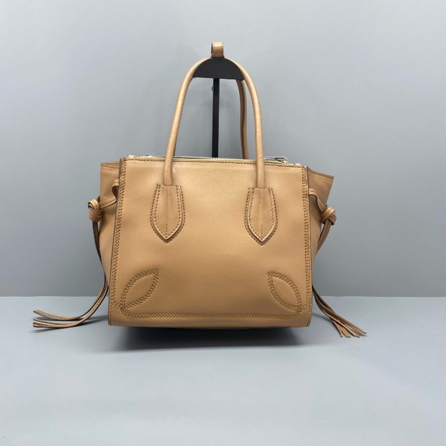 Prada 蝙蝠包手提包棕色-1
