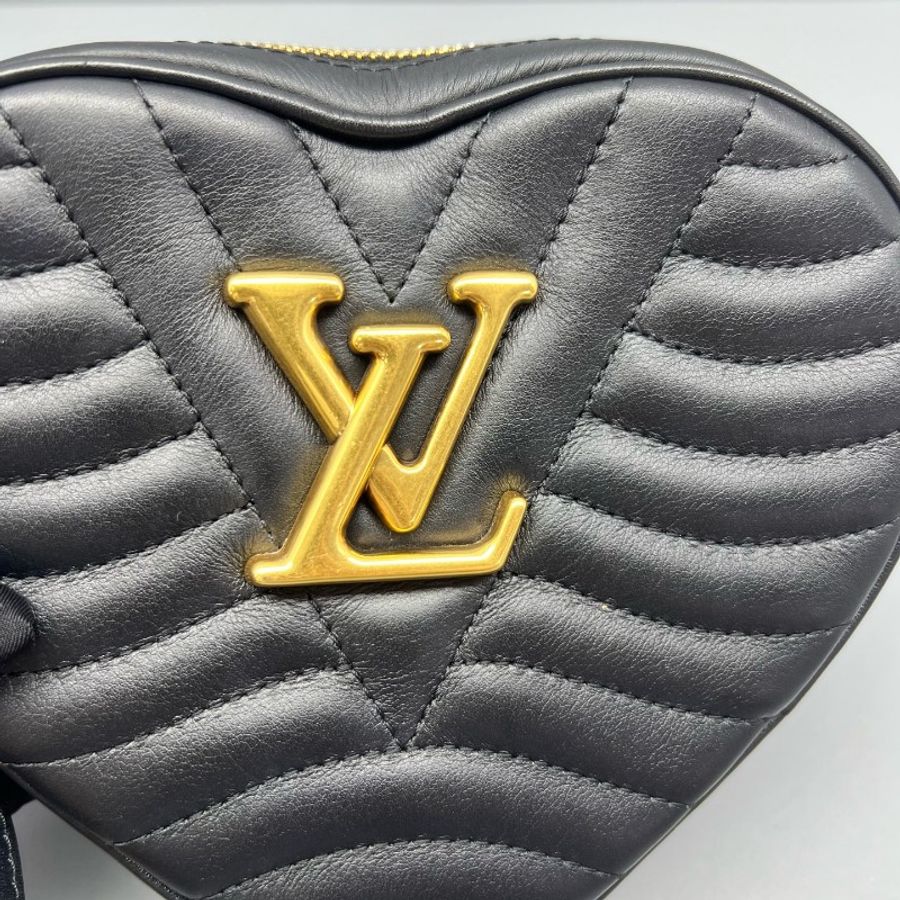 Louis Vuitton 七夕限定黑色愛心斜背包-4