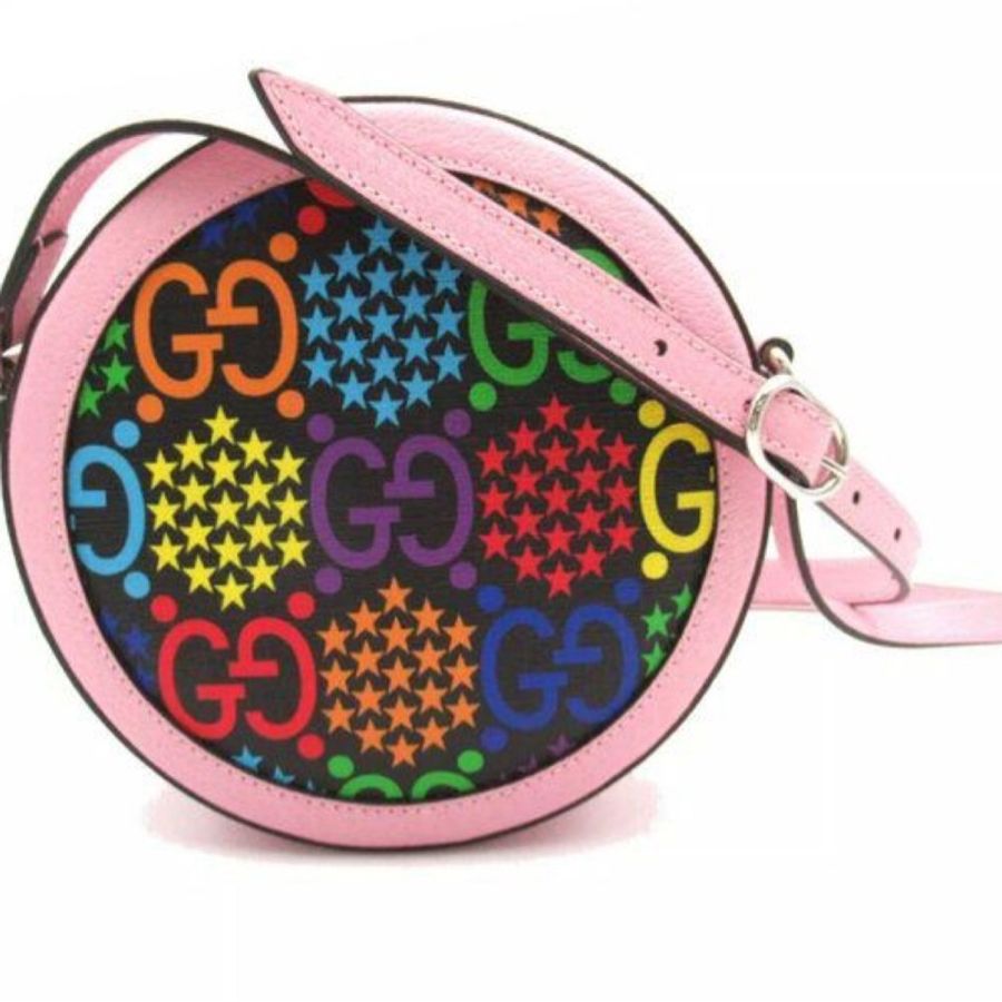 Gucci GG Psychedelic 🌈多巴胺圓餅單肩包(603938)-4