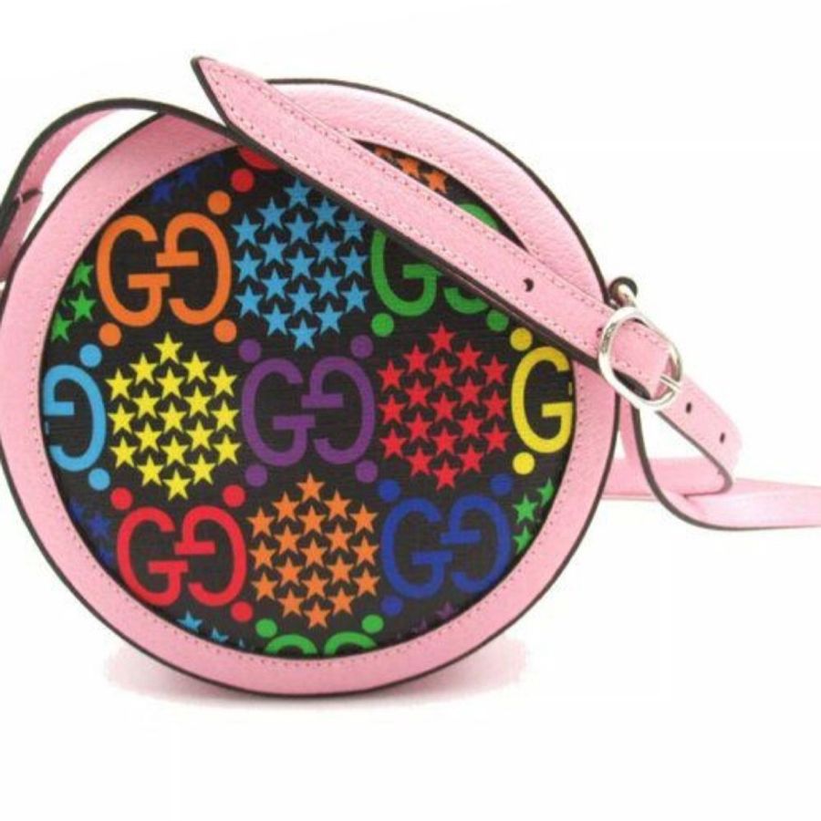 Gucci GG Psychedelic 🌈多巴胺圓餅單肩包(603938)-6