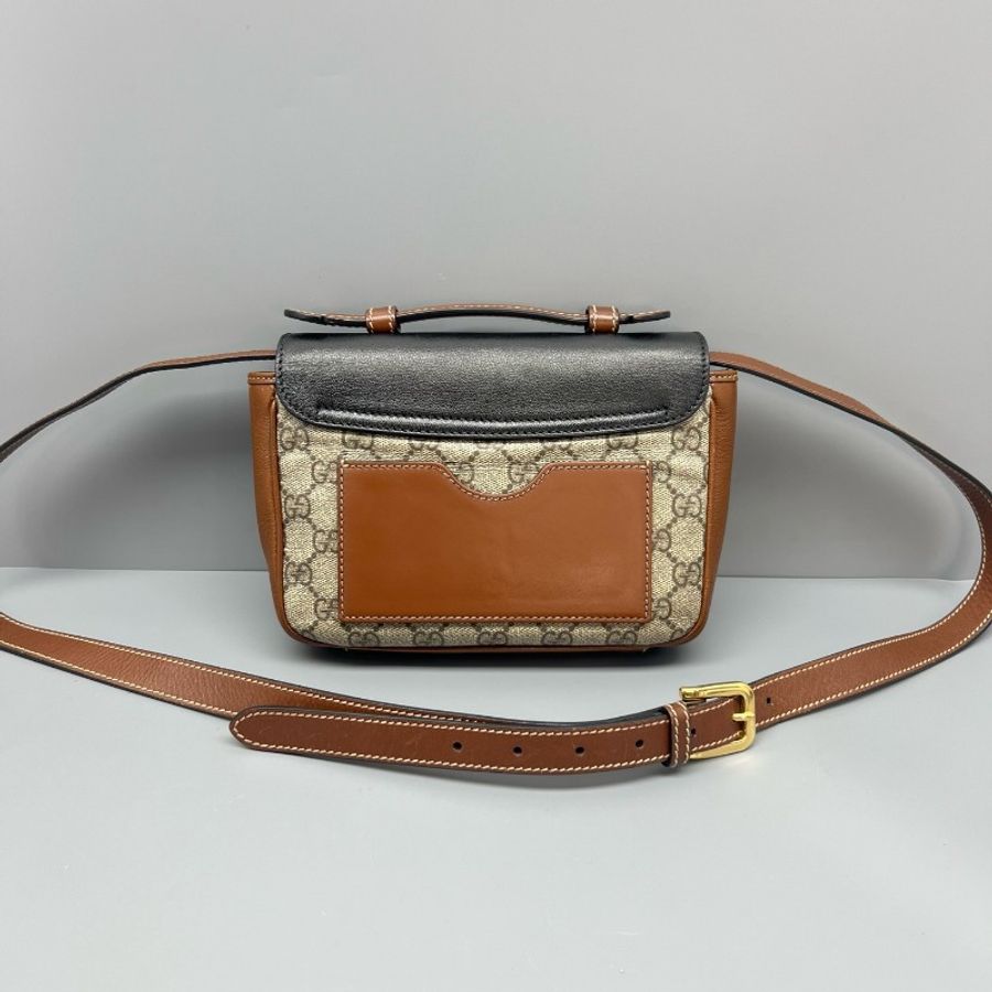 Gucci古馳padlock老花郵差包-1