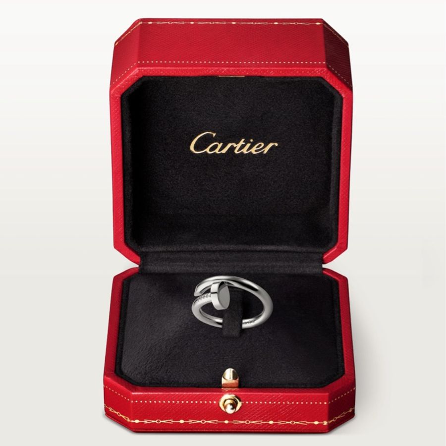 (近新)Cartier 卡地亞 750 白K金 Juste Un Clou 釘子戒指 白金 戒指 CRB4099258-2
