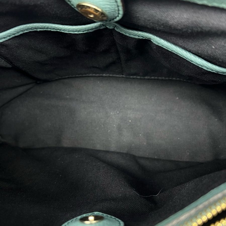 Burberry 班納手提單肩包綠色-6