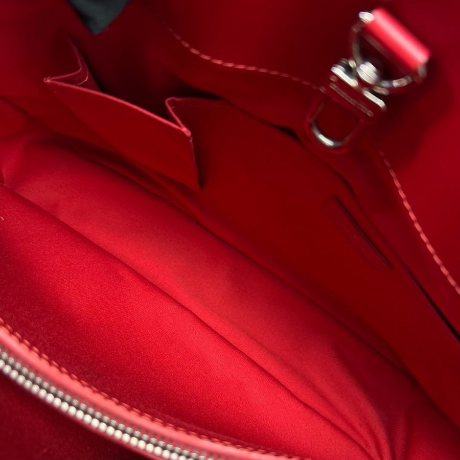 Louis Vuitton 水紋手提包紅色手提包-5