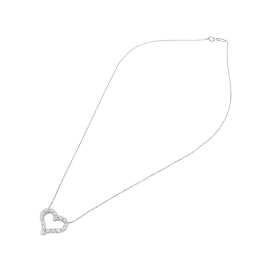 TIFFANY&CO PT950鉑金Diamond Heart Pendant鑽石項鍊-3