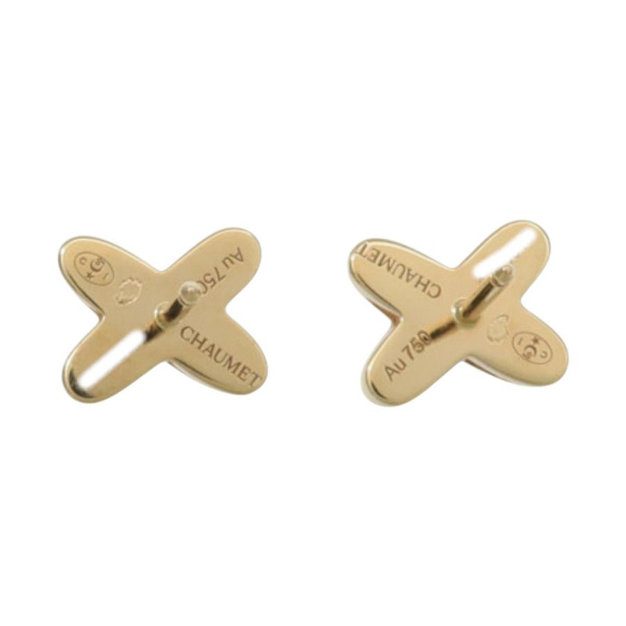 Chaumet 18K玫瑰金Jeux de Liens Earring鑽石耳環-2