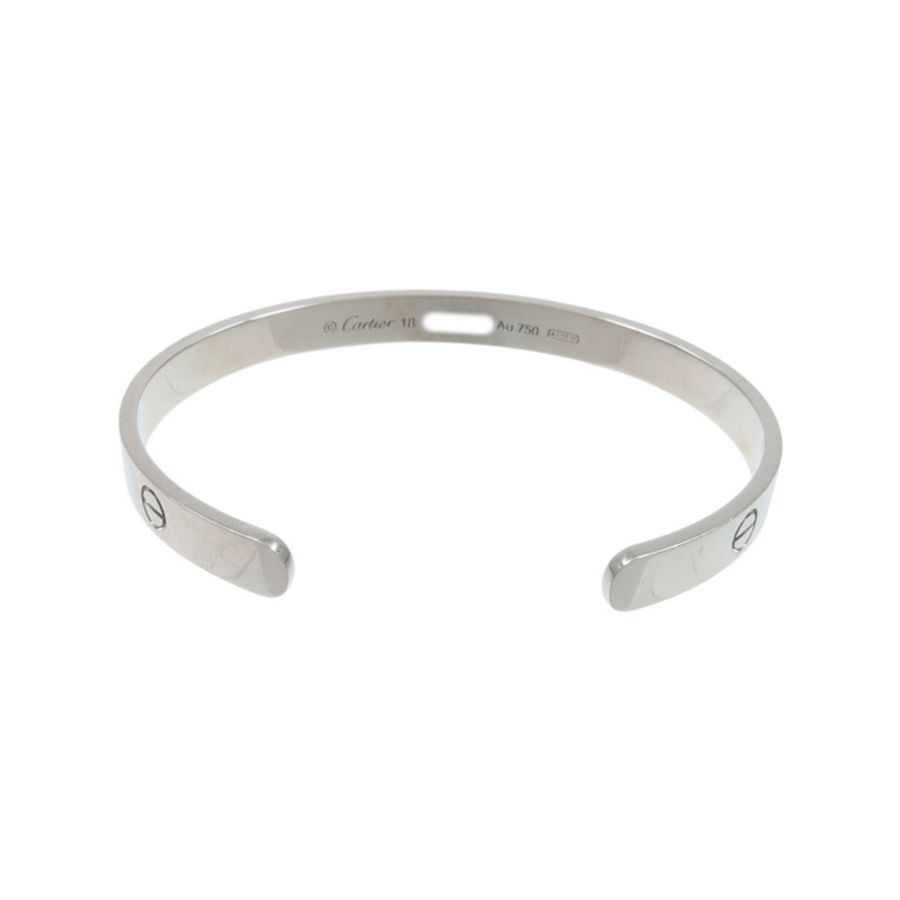 CARTIER 18K白金Love Bangle Open手鐲-2