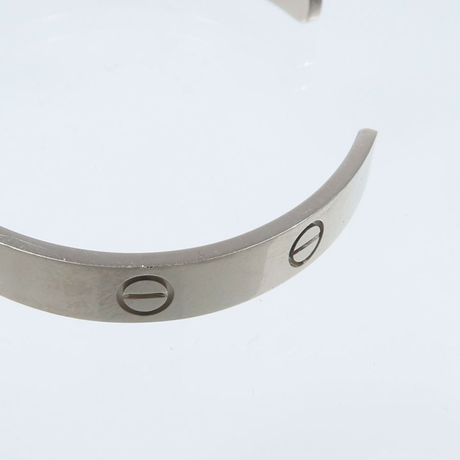 CARTIER 18K白金Love Bangle Open手鐲-7