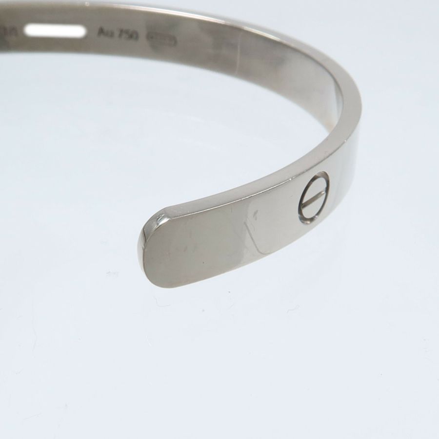 CARTIER 18K白金Love Bangle Open手鐲-8
