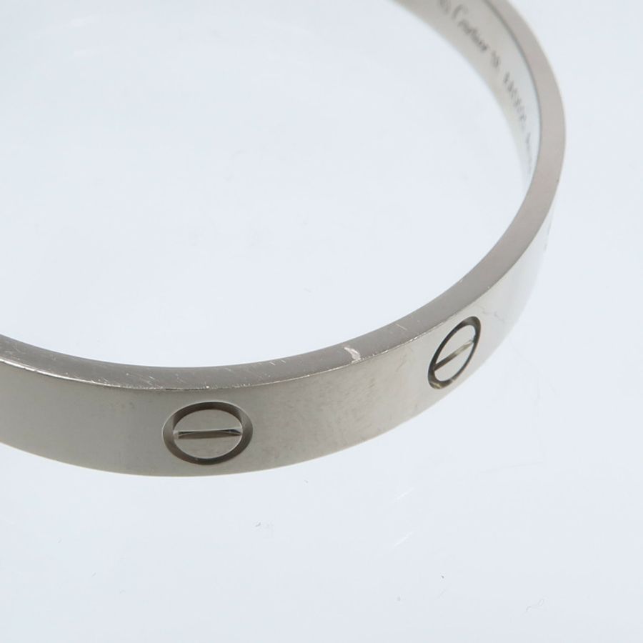 CARTIER 18K白金Love Bangle Open手鐲-9