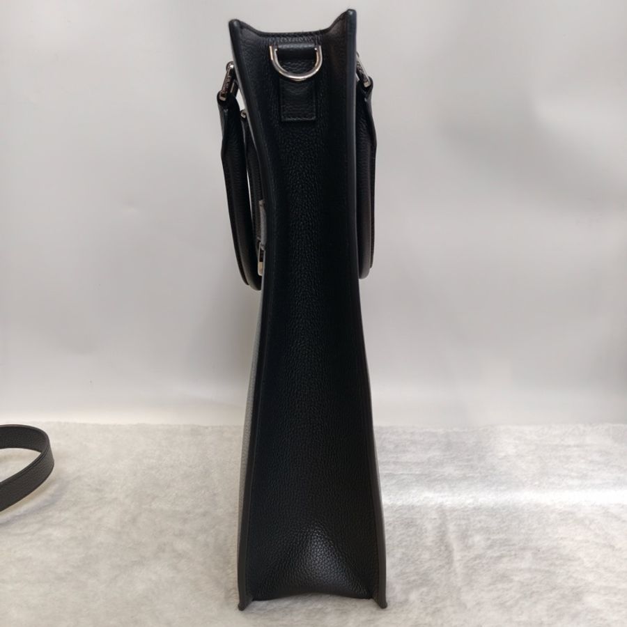 Dior迪奧 新款safari黑銀竪版公文包Tote 托特包琴譜包手提包單肩包斜挎包-4