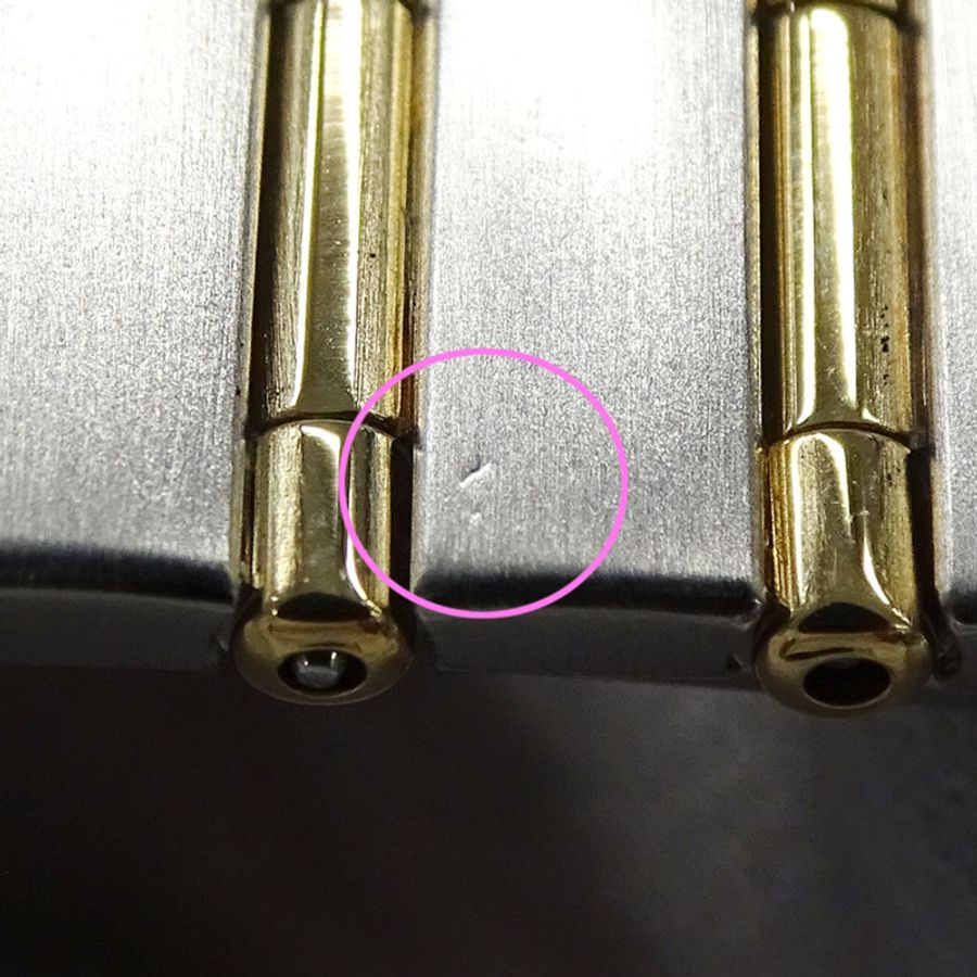 歐米茄星座系列迷你1267.15女錶,品牌名稱,鑲鑽,石英機芯,不銹鋼(SS)/黃金(YG)組合,全條錶帶-9
