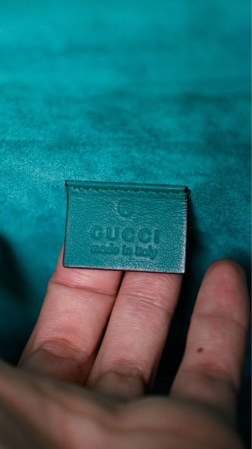 Gucci老花酒神蝴蝶刺绣限量版单肩包-10